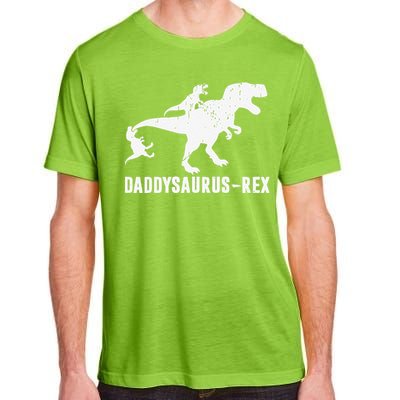 Daddy Saurus Rex Funny TRex Dinosaur Dad Uncle Grandpa Adult ChromaSoft Performance T-Shirt