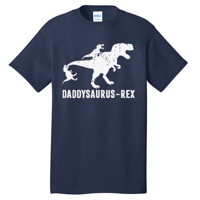 Daddy Saurus Rex Funny TRex Dinosaur Dad Uncle Grandpa Tall T-Shirt