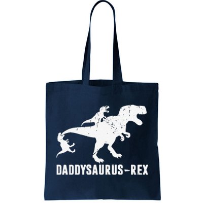 Daddy Saurus Rex Funny TRex Dinosaur Dad Uncle Grandpa Tote Bag