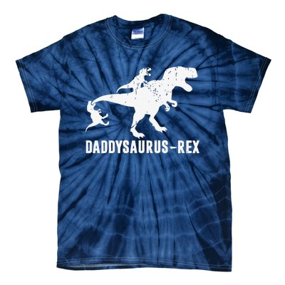 Daddy Saurus Rex Funny TRex Dinosaur Dad Uncle Grandpa Tie-Dye T-Shirt