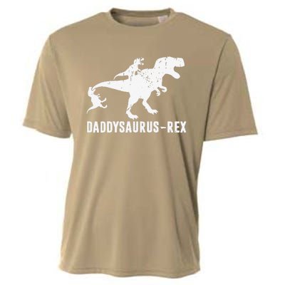 Daddy Saurus Rex Funny TRex Dinosaur Dad Uncle Grandpa Cooling Performance Crew T-Shirt