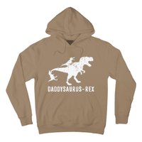 Daddy Saurus Rex Funny TRex Dinosaur Dad Uncle Grandpa Hoodie