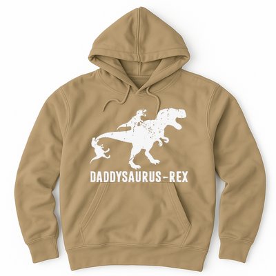 Daddy Saurus Rex Funny TRex Dinosaur Dad Uncle Grandpa Hoodie