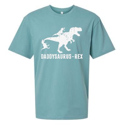 Daddy Saurus Rex Funny TRex Dinosaur Dad Uncle Grandpa Sueded Cloud Jersey T-Shirt