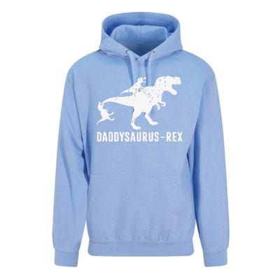 Daddy Saurus Rex Funny TRex Dinosaur Dad Uncle Grandpa Unisex Surf Hoodie