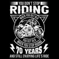 DonT Stop Riding When You Get Old Motorcycle 70th Birthday Impact Tech Backpack