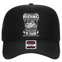 DonT Stop Riding When You Get Old Motorcycle 70th Birthday Hat