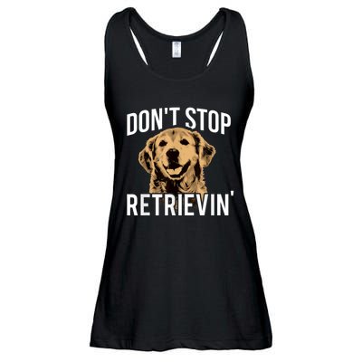 DonT Stop Retrieving Funny Golden Retriever Owner Ladies Essential Flowy Tank