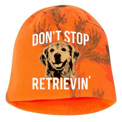 DonT Stop Retrieving Funny Golden Retriever Owner Kati - Camo Knit Beanie