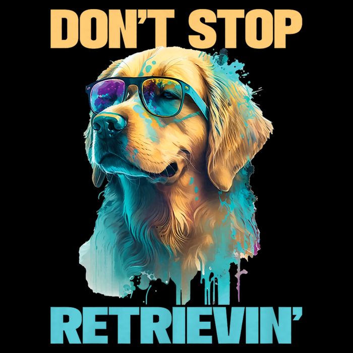 DonT Stop Retrieving Funny Golden Retriever Owner Flat Bill Trucker Hat