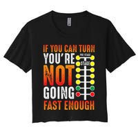 Dragster Saying Race car Driver Skill Drag Racing  Women's Crop Top Tee