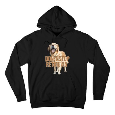 DonT Stop Retrieving Funny Golden Retriever Owner Hoodie