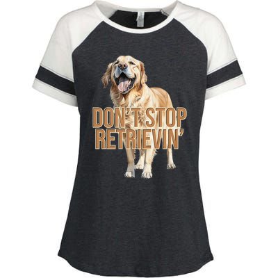 DonT Stop Retrieving Funny Golden Retriever Owner Enza Ladies Jersey Colorblock Tee