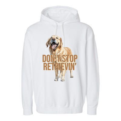 DonT Stop Retrieving Funny Golden Retriever Owner Garment-Dyed Fleece Hoodie