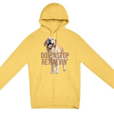 DonT Stop Retrievin Funny Golden Retriever Premium Pullover Hoodie