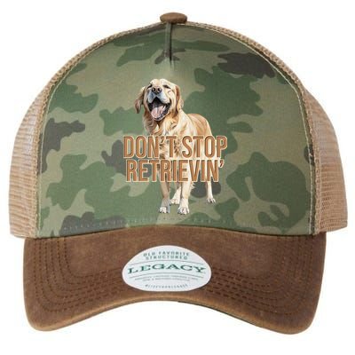 DonT Stop Retrievin Funny Golden Retriever Legacy Tie Dye Trucker Hat