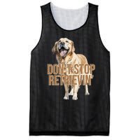 DonT Stop Retrievin Funny Golden Retriever Mesh Reversible Basketball Jersey Tank