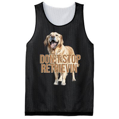 DonT Stop Retrievin Funny Golden Retriever Mesh Reversible Basketball Jersey Tank