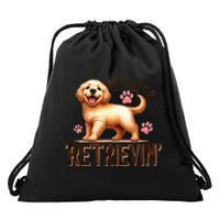 DonT Stop Retrieving Funny Golden Retriever Owner Drawstring Bag