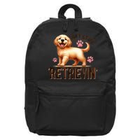 DonT Stop Retrieving Funny Golden Retriever Owner 16 in Basic Backpack