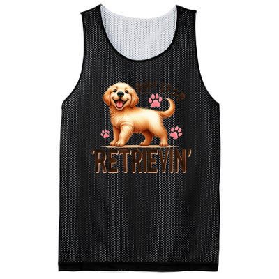 DonT Stop Retrieving Funny Golden Retriever Owner Mesh Reversible Basketball Jersey Tank