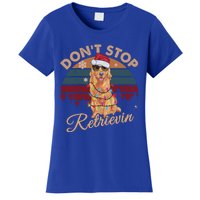 Dont Stop Retrievin Golden Retriever Retro Christmas Gift Women's T-Shirt