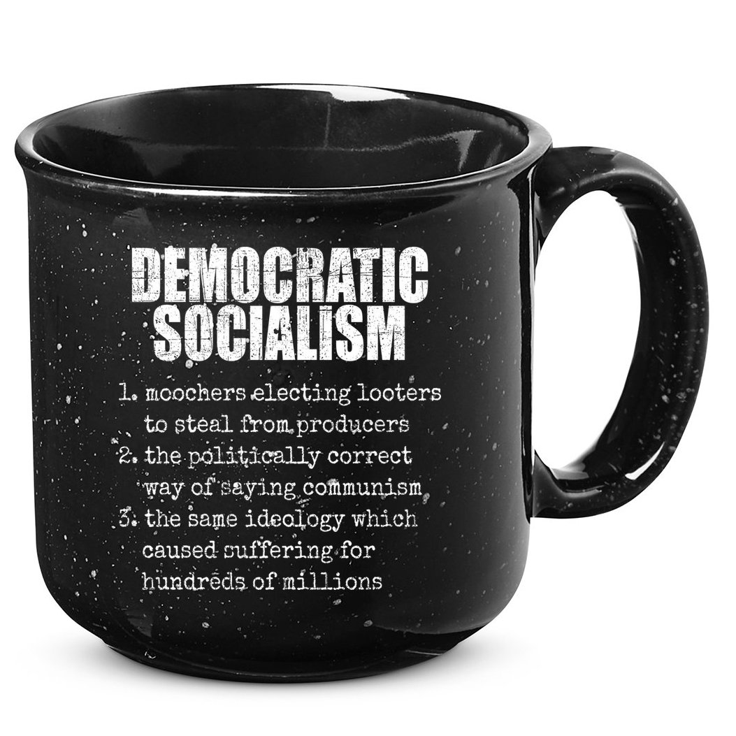 Democratic Socialism Republican Politcal 15oz Campfire Ceramic Mug