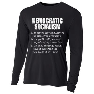 Democratic Socialism Republican Politcal Cooling Performance Long Sleeve Crew