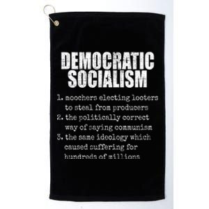 Democratic Socialism Republican Politcal Platinum Collection Golf Towel