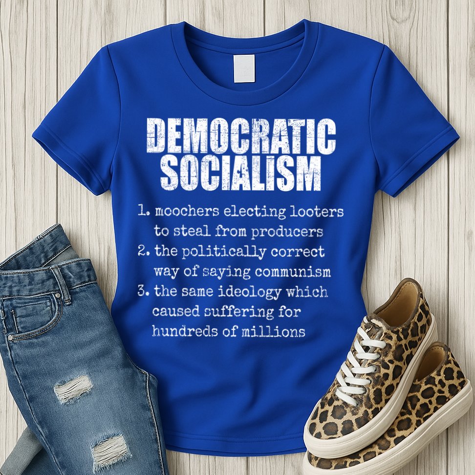 Democratic Socialism Republican Politcal Womens T-Shirt