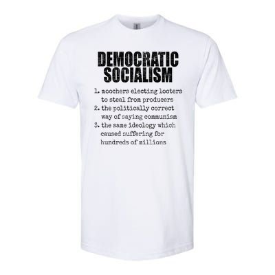 Democratic Socialism Republican Politcal Softstyle® CVC T-Shirt