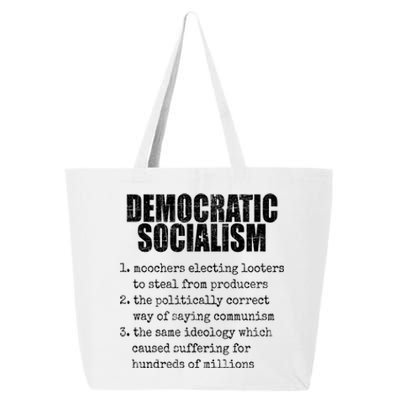 Democratic Socialism Republican Politcal 25L Jumbo Tote