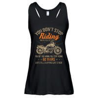 DonT Stop Riding When You Get Old Motorcycle 60th Birthday Ladies Essential Flowy Tank