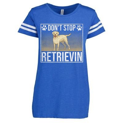 Dont Stop Retrievin Retriever Dog Enza Ladies Jersey Football T-Shirt