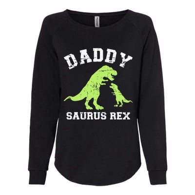 Daddy saurus rex dinosaur father's day gift for dad Womens California Wash Sweatshirt