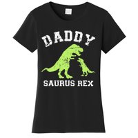 Daddy saurus rex dinosaur father's day gift for dad Women's T-Shirt