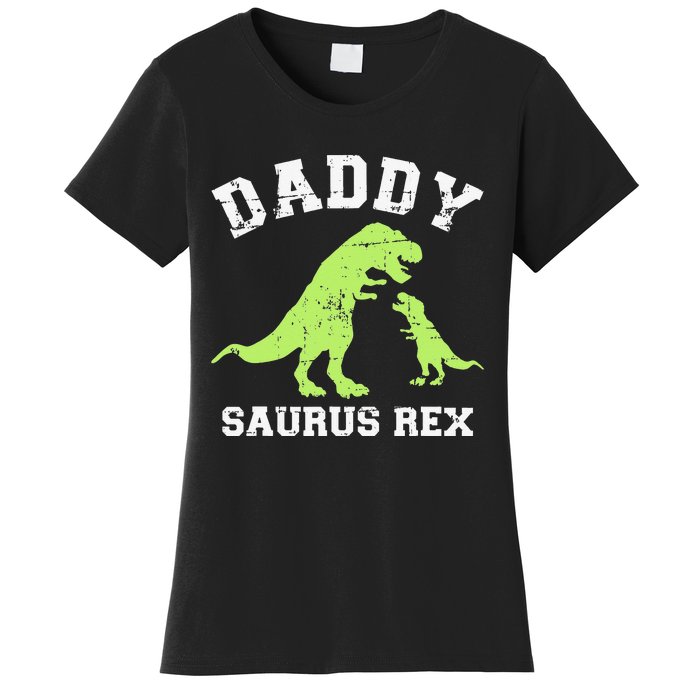 Daddy saurus rex dinosaur father's day gift for dad Women's T-Shirt