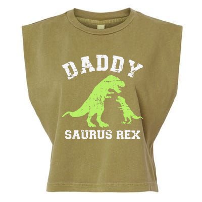 Daddy saurus rex dinosaur father's day gift for dad Garment-Dyed Women's Muscle Tee