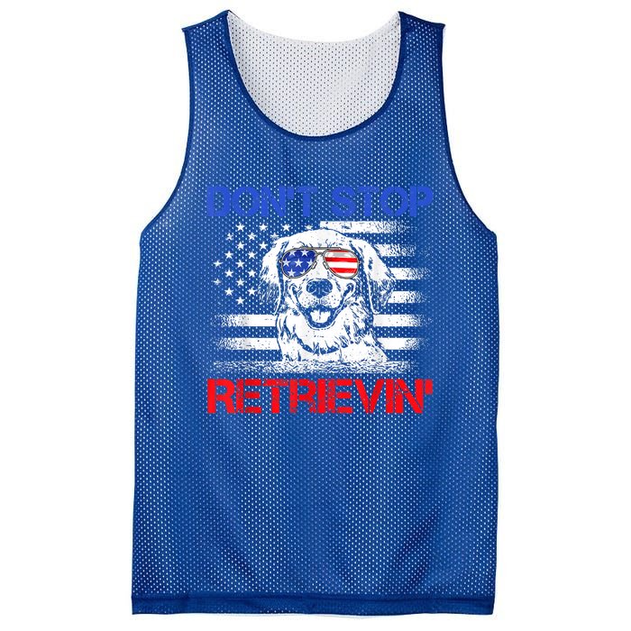 Dont Stop Retrieving American Flag 4th Of July Gift Mesh Reversible Basketball Jersey Tank