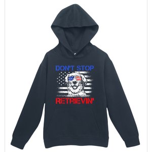 Dont Stop Retrieving American Flag 4th Of July Gift Urban Pullover Hoodie