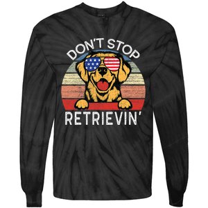 DonT Stop Retrievin Golden Retriever Dog Tie-Dye Long Sleeve Shirt