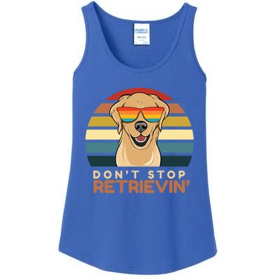 Dont Stop Retrieving Cute Golden Retriever Owner Mom Dad Gift Ladies Essential Tank