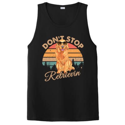 Dont Stop Retrievin Retro Golden Retriever Gift PosiCharge Competitor Tank