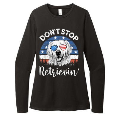 Dont Stop Retrieving Golden Retriever Sunglass Usa Gift Womens CVC Long Sleeve Shirt