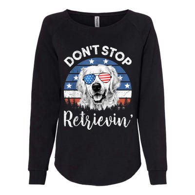 Dont Stop Retrieving Golden Retriever Sunglass Usa Gift Womens California Wash Sweatshirt