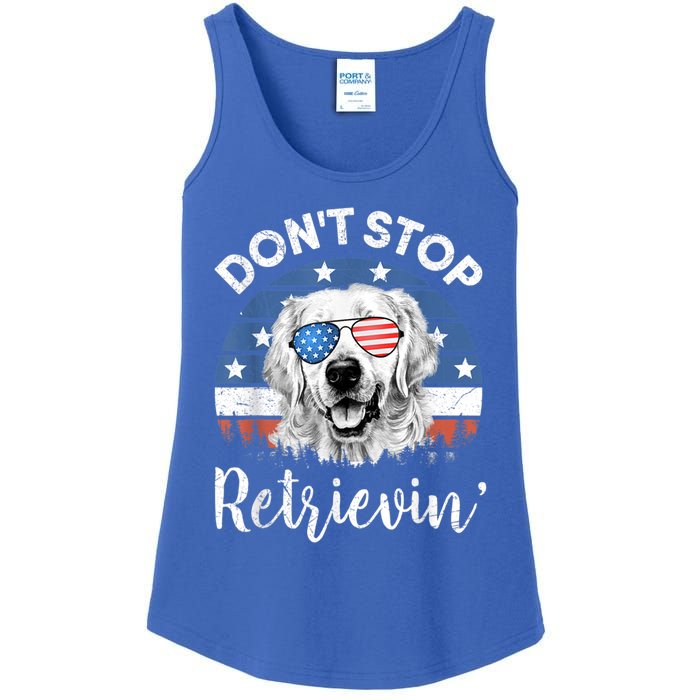 Dont Stop Retrieving Golden Retriever Sunglass Usa Gift Ladies Essential Tank