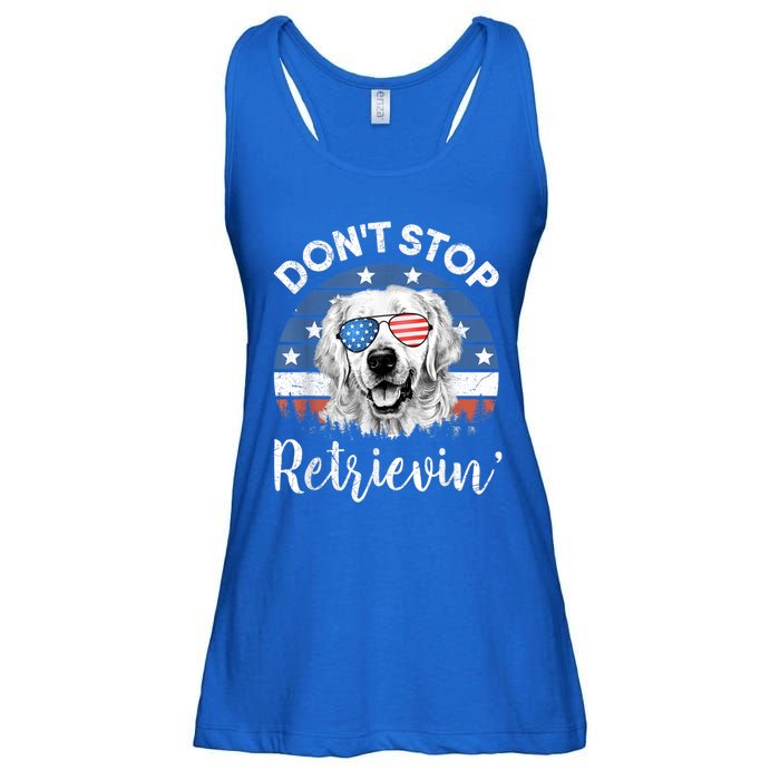 Dont Stop Retrieving Golden Retriever Sunglass Usa Gift Ladies Essential Flowy Tank