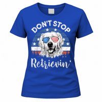 Dont Stop Retrieving Golden Retriever Sunglass Usa Gift Women's T-Shirt