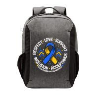 Down Syndrome Respect Support Down Syndrome Awareness Vector Backpack