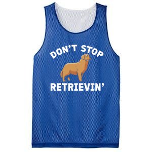 Dont Stop Retrieving Gift Golden Retriever Gift Mesh Reversible Basketball Jersey Tank